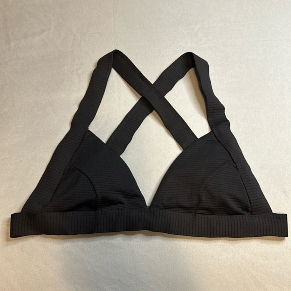 NWOT Onia X Theory Black Cross Back Bikini Top 🫧